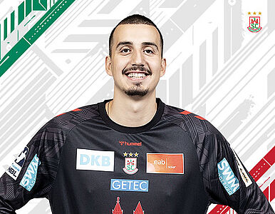 Porträt von Matej Mandić, Torwart bei SC Magdeburg