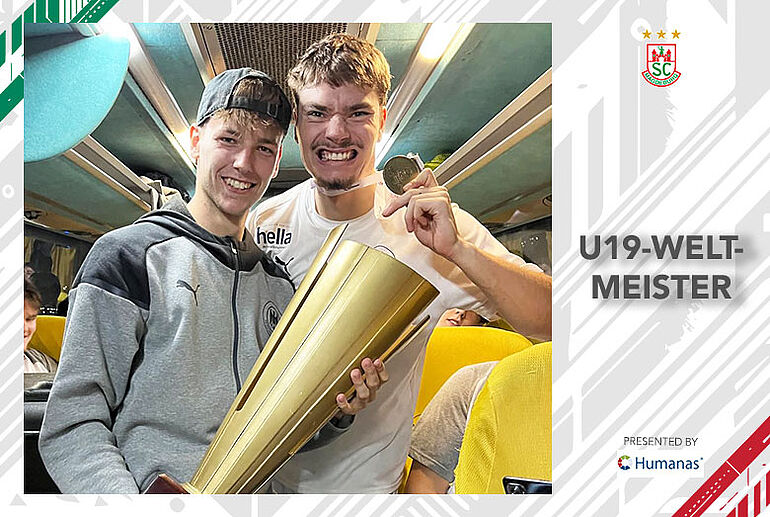 Noah Hensen und Monty Kleinsteuber Noah Hensen und Monty Kleinsteuber sind Weltmeister.
