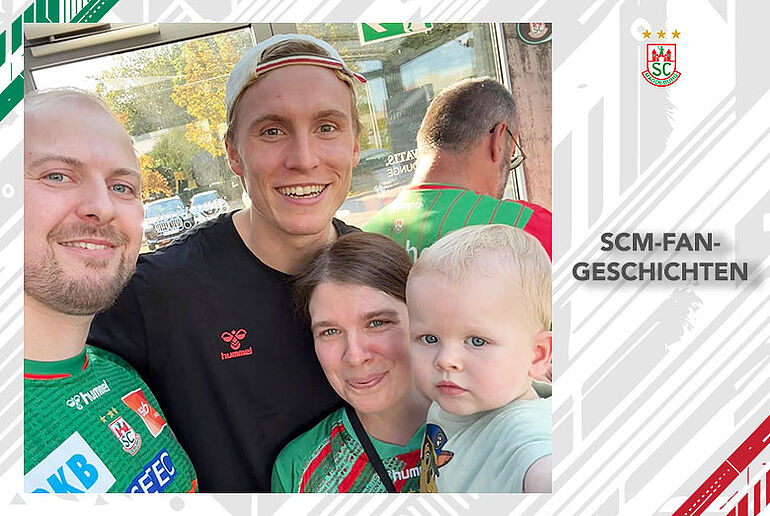 Fans und Gisli Kristjansson Fans zusammen mit Gisli Kristjansson