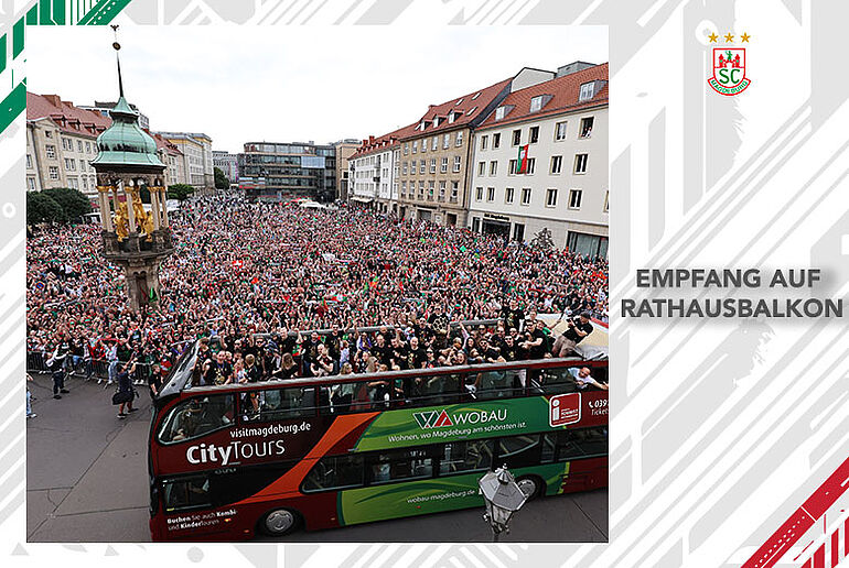 Fans SCM Fans empfangen das Team auf dem Alten Markt