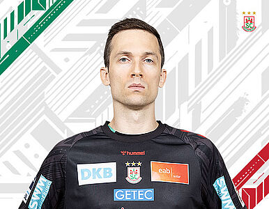 Porträt von Nikola Portner, Torwart bei SC Magdeburg