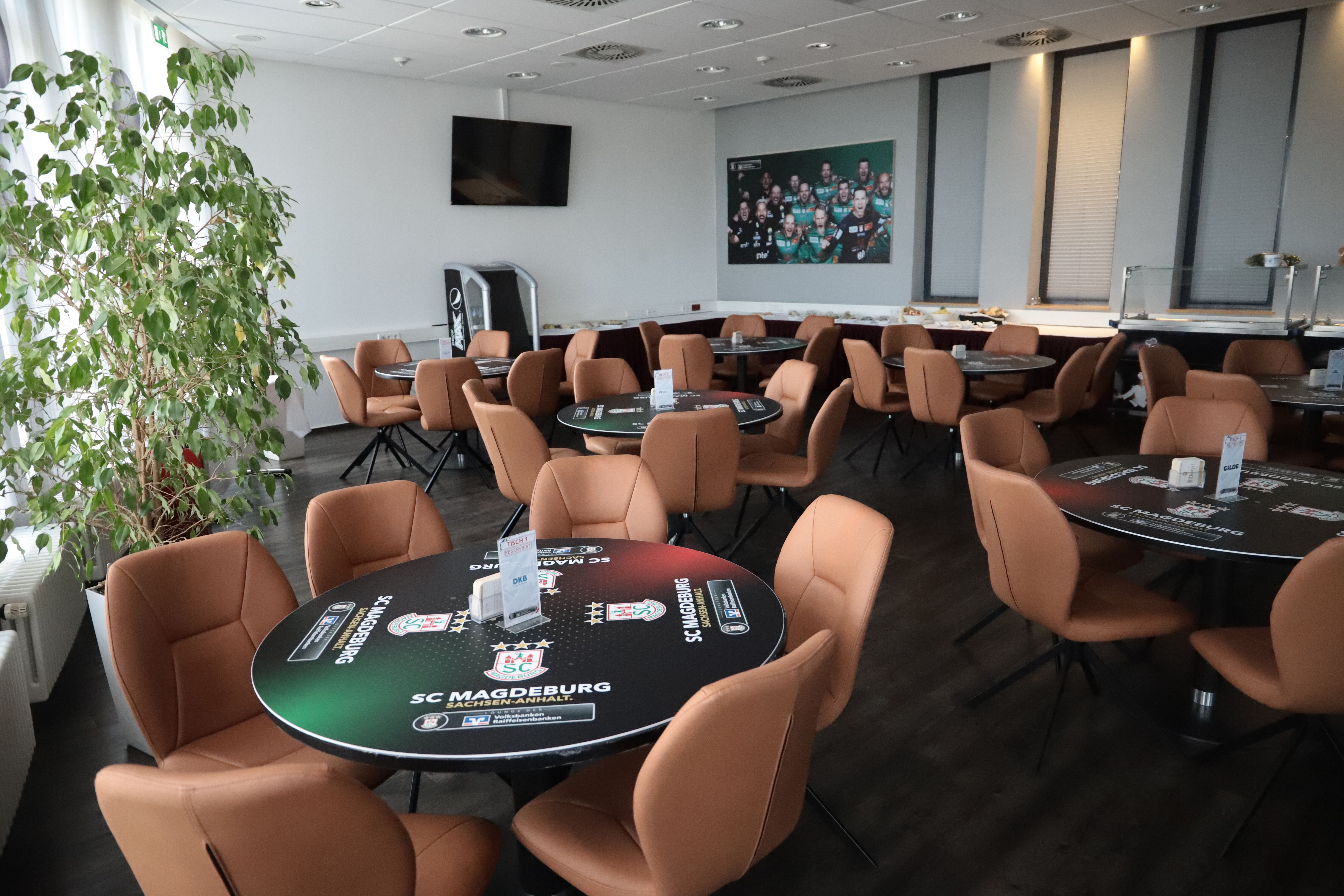 Bild von der Lounge der Volksbanken Raiffeisenbanken