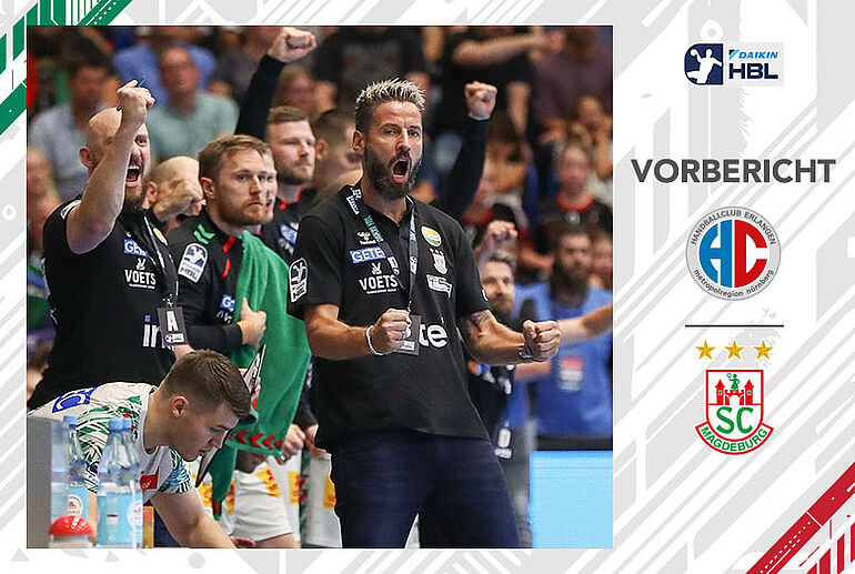 Bennet Wiegert blickt auf das Spiel gegen Erlangen